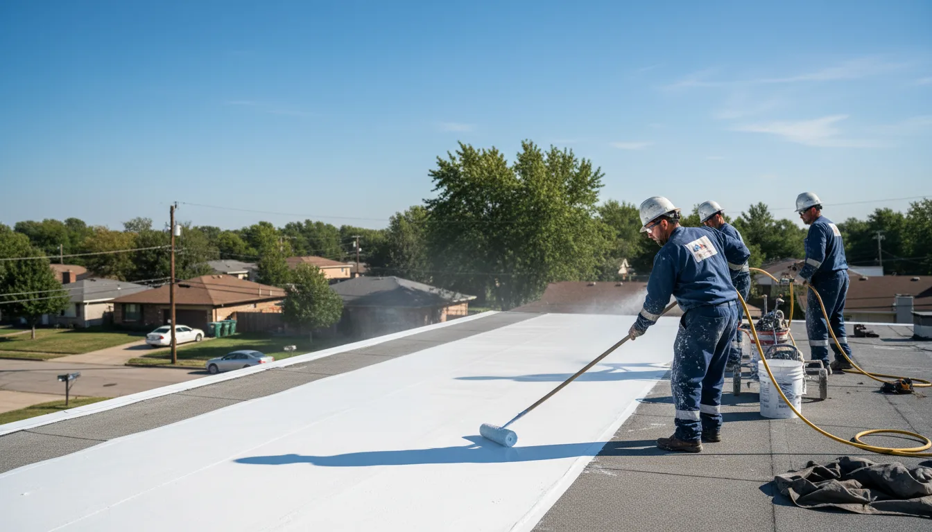Commercial roof coating in Mountain Lakes, NJ near me